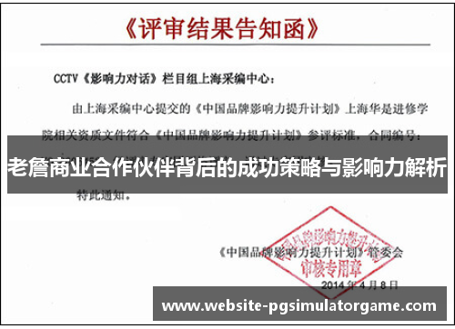 老詹商业合作伙伴背后的成功策略与影响力解析